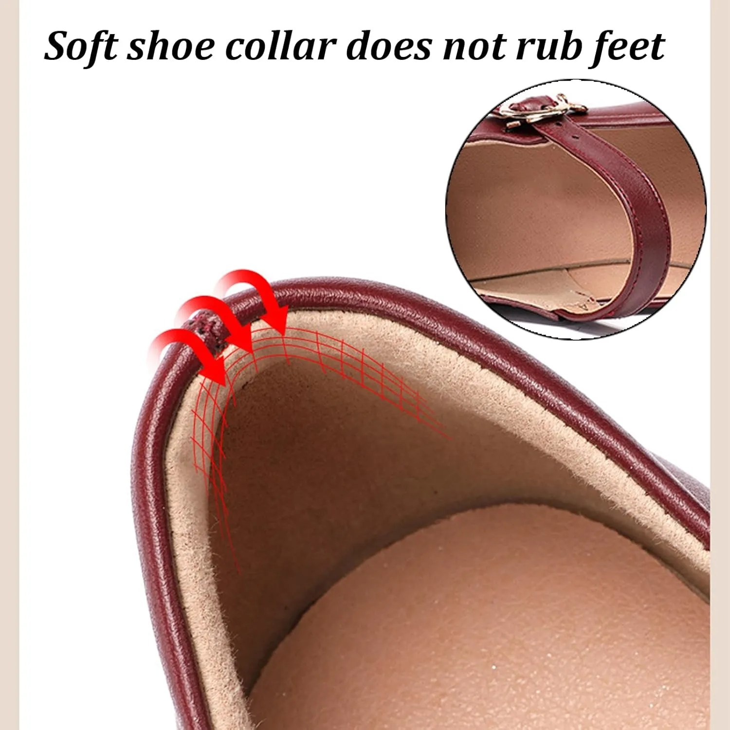 Women's Leather Fashion Wedge Heel Mary Janes with Adjustable Ankle Strap Comfort Non Slip Platform Mom Shoes for Casual Shopping Outdoor