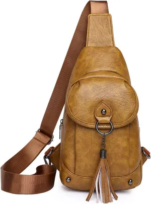Women's Leopard Chest Bag Sling Bag for Women Sling Crossbody Bag Chest Backpack Bag Satchel Daypack Purse
