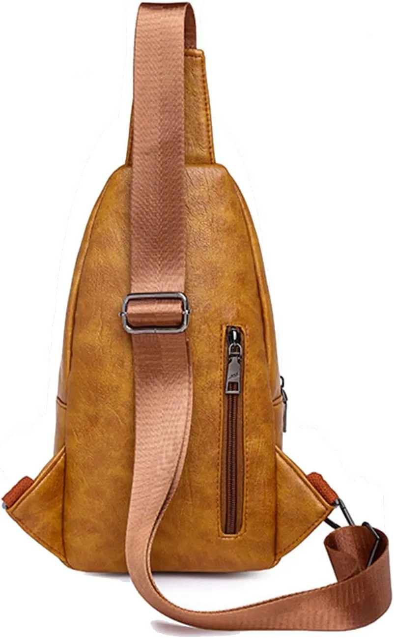 Women's Leopard Chest Bag Sling Bag for Women Sling Crossbody Bag Chest Backpack Bag Satchel Daypack Purse