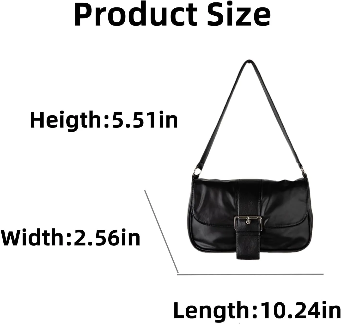 Women's Shoulder Underarm Bag, Stylish Magnetic Clasp Flap Crossbody Bag,Stylish Handheld, Shoulder Bag