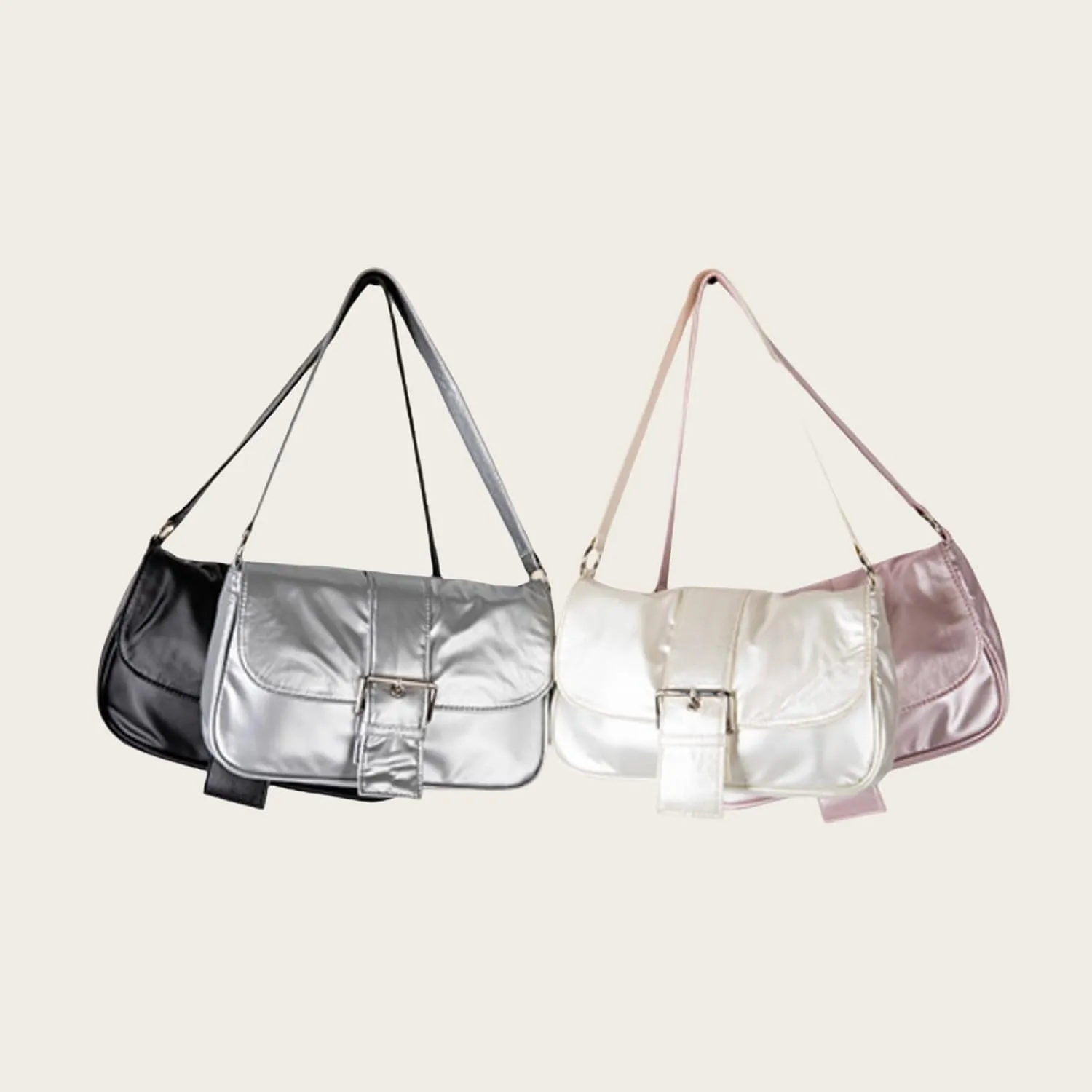 Women's Shoulder Underarm Bag, Stylish Magnetic Clasp Flap Crossbody Bag,Stylish Handheld, Shoulder Bag