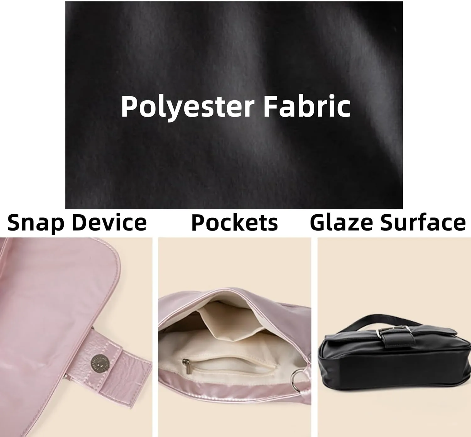 Women's Shoulder Underarm Bag, Stylish Magnetic Clasp Flap Crossbody Bag,Stylish Handheld, Shoulder Bag
