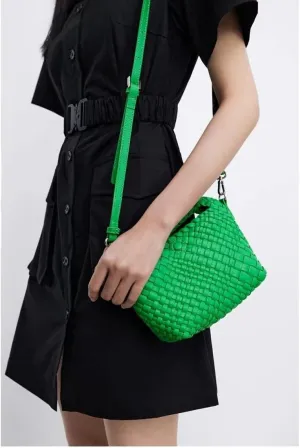 Woven Tote Small Handbag, Woven Crossbody bag for Women, Small Weave Purse Top Handle Shoulder Bag