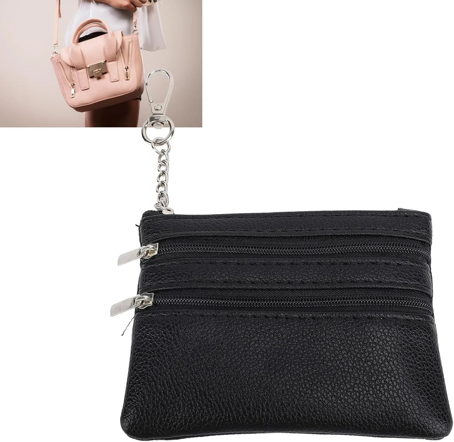 Wrist Strap Purse, Multiple Compartments Detachable Strap Stylish and Practical Wristlet Bag Crafted with Attention to Detail for Working Traveling Shopping