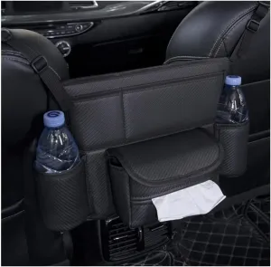 X Car Seat Middle Hanger Storage Bag Luxury Auto Handbag Holder Between Seats Tissue Water Cup Pockets Stowing Tidying X (Color : B Type)