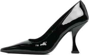 XYD Women Dress Classic Pumps Pointed Toe Mid High Flared Heels Slip On Office Lady Party Event Formal Shoes