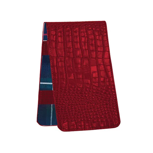 Yardage Book and Scorecard Holder, Gator Leather