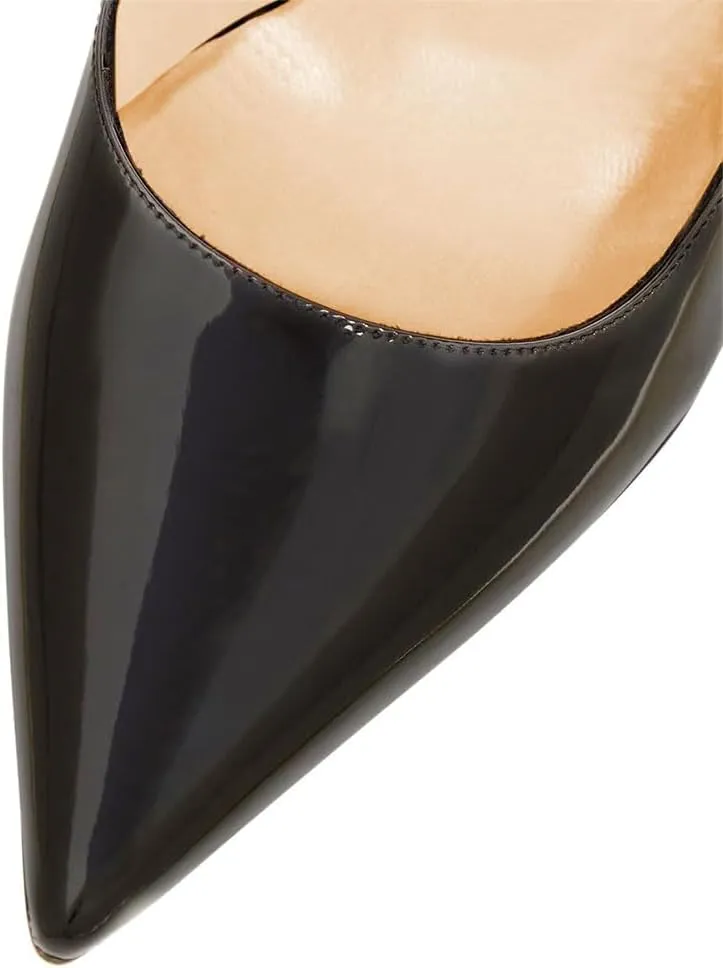 YDN Women Pointed Toe Slip on Pumps Special Kitten High Heel Shoe for Party Prom Dress Lady Size 4-16 US
