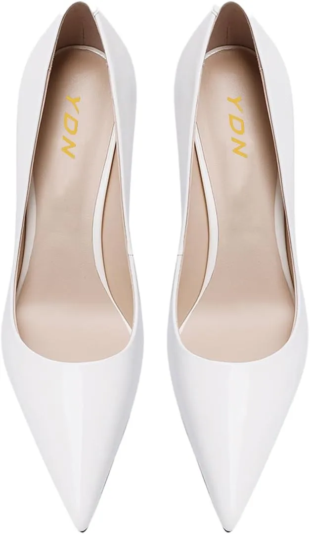 YDN Women Pointed Toe Slip on Pumps Special Kitten High Heel Shoe for Party Prom Dress Lady Size 4-16 US