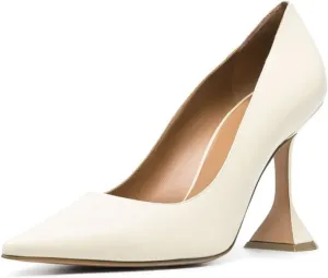YDN Women Pointed Toe Slip on Pumps Special Kitten High Heel Shoe for Party Prom Dress Lady Size 4-16 US