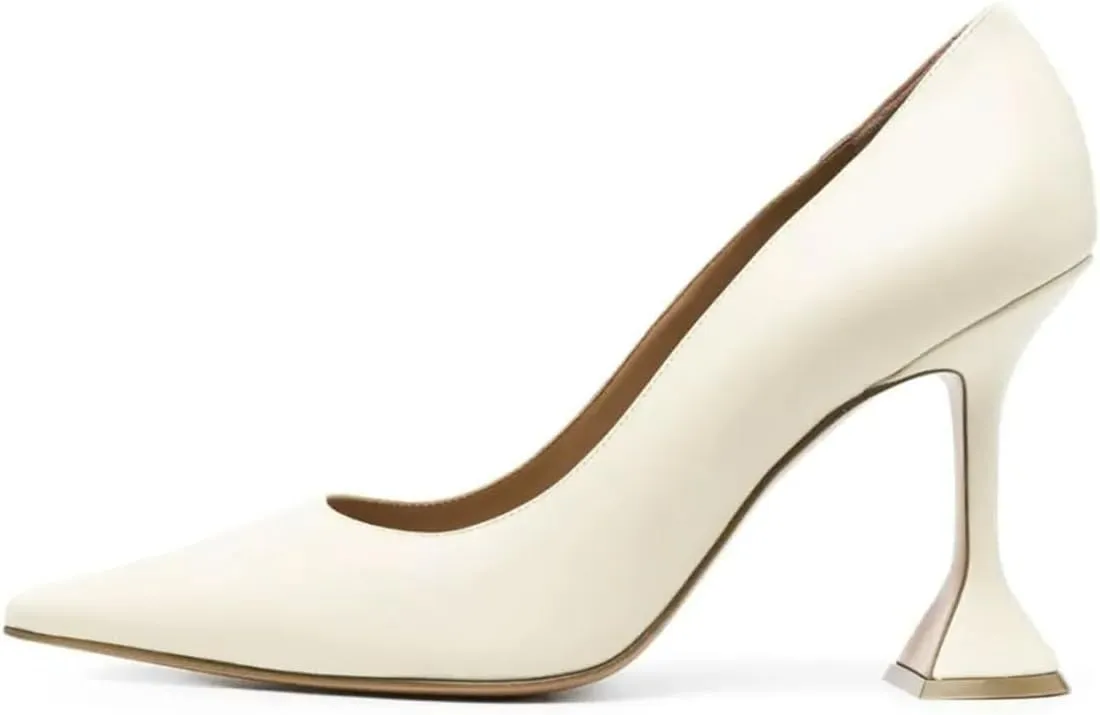 YDN Women Pointed Toe Slip on Pumps Special Kitten High Heel Shoe for Party Prom Dress Lady Size 4-16 US