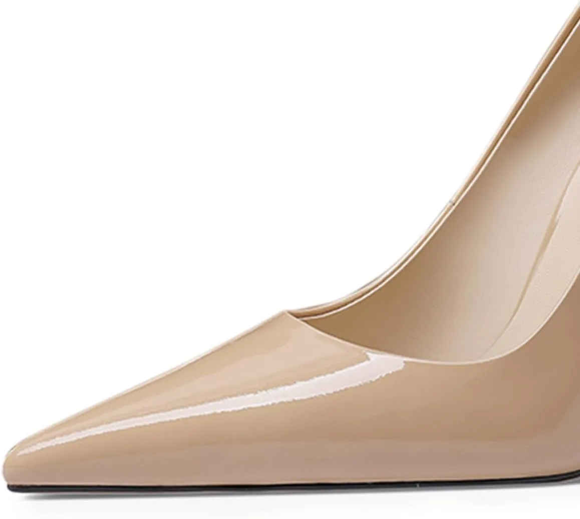 YDN Women Pointed Toe Slip on Pumps Special Kitten High Heel Shoe for Party Prom Dress Lady Size 4-16 US