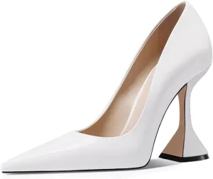 YDN Women Pointed Toe Slip on Pumps Special Kitten High Heel Shoe for Party Prom Dress Lady Size 4-16 US