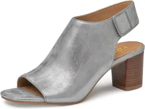 YDN Women's Open Toe Mid High Heel Slingback Sandals Strap Slip On Booties Shoes for Cocktail Club Event Size 4-16 US