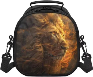 Yellow Lion Kids Lunch Bag for Outdoor Activities Thermal Boys Lunch Bag Kids Cute Cartoon Design Kids Love Retards Food Temperature Loss for Lunch Boxes Food Drinks Etc