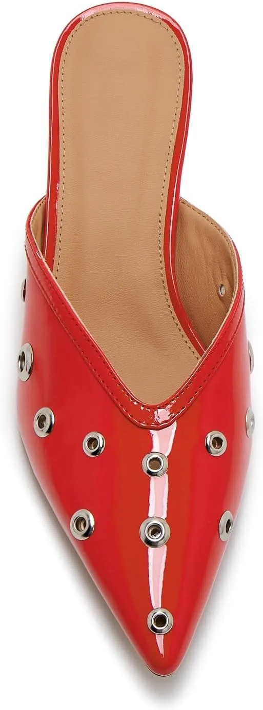 ZXHYZLZ Kitten Heels For Women Comfort 2-Inch Low Heel Slingback Pointed Toe Closed