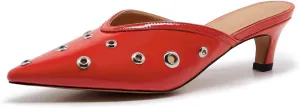 ZXHYZLZ Kitten Heels For Women Comfort 2-Inch Low Heel Slingback Pointed Toe Closed